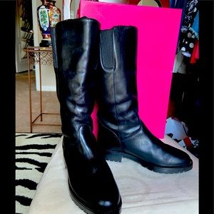 New Canadian Waterproof Knee high Black Boots made in Canada..